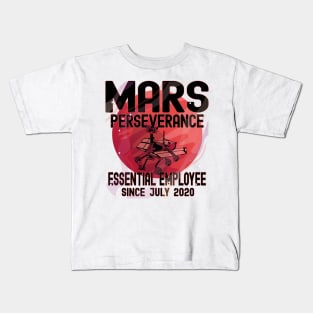 Mars Perseverance Vehicle Essential Employee Space Exploration Kids T-Shirt